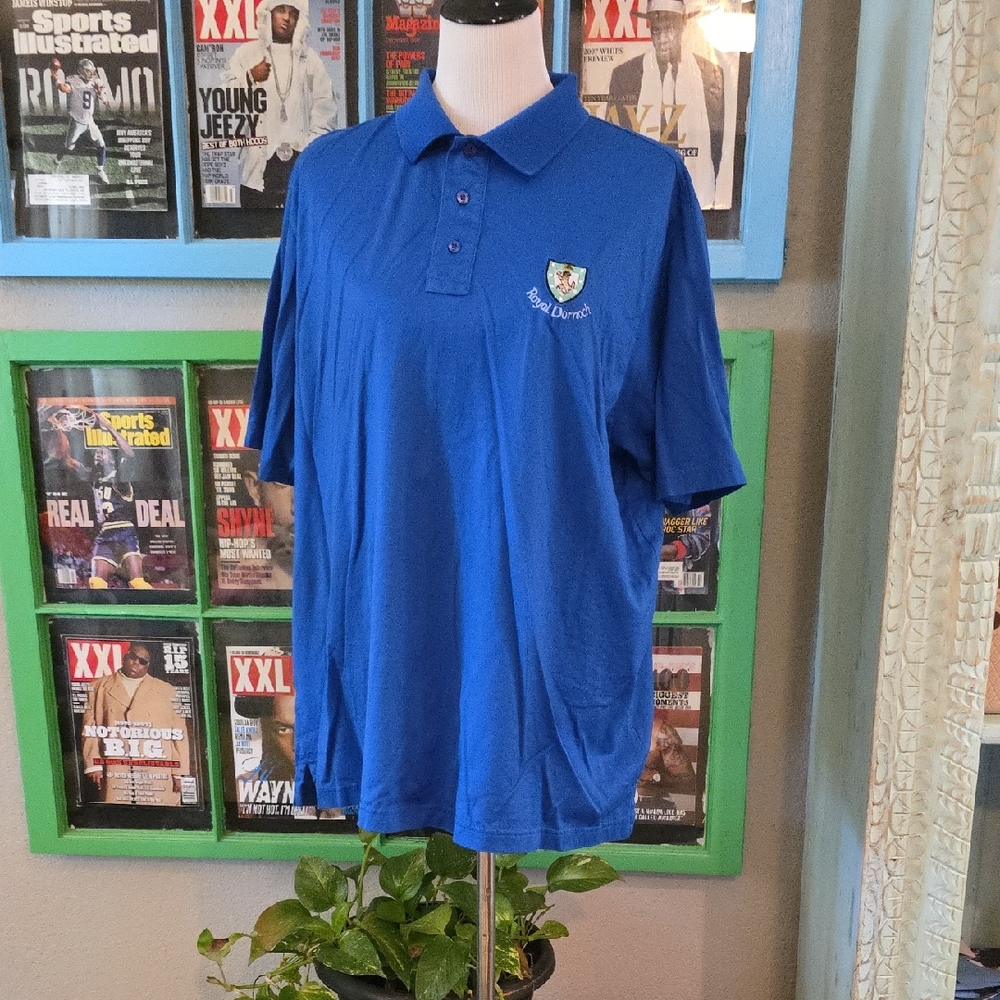 Vibrant Blue Athletic Polo Shirt